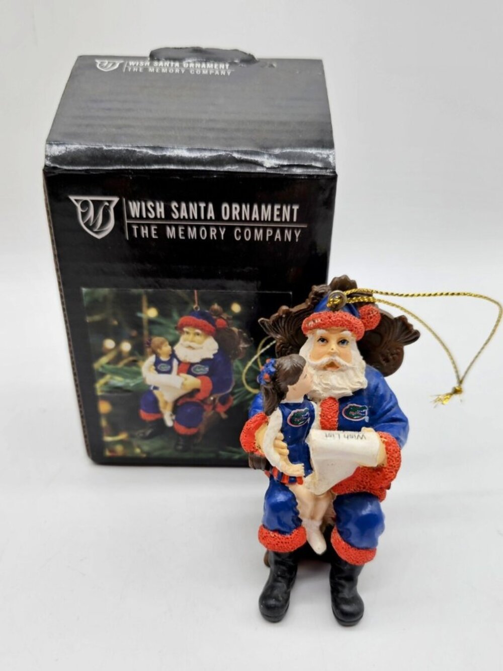 Florida Gators Basketball Team Santa And Child Christmas Tree Ornament